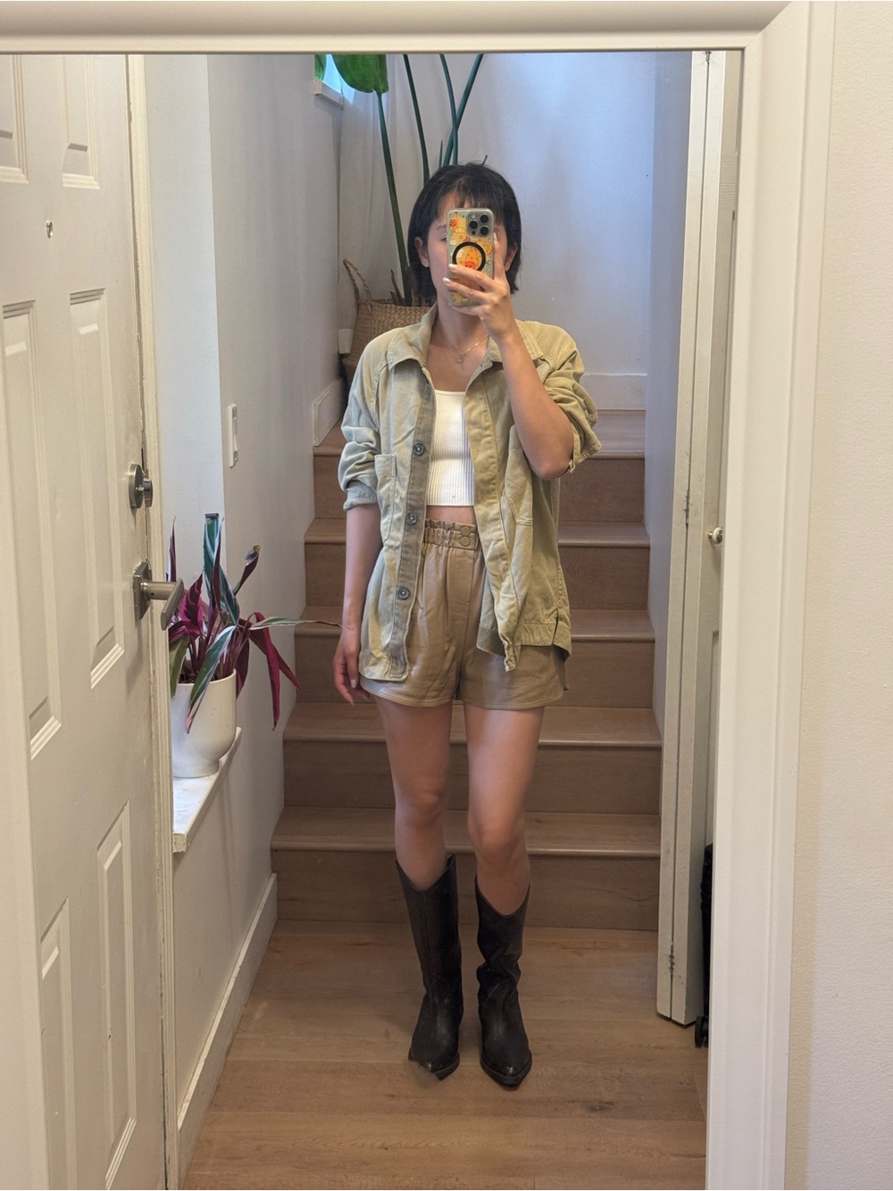 Zara Light Khaki Utility Jacket - Women's Casual Layer